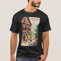Munique Alemanha Baviera Ilustração Viagem Arte