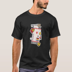 Camiseta Munique Alemanha Embarque Avião de Passagem