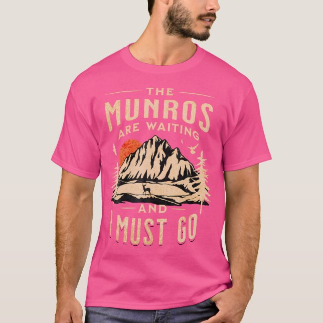 Camiseta Munro Bagging Scotland Mountain Climing (Frente)