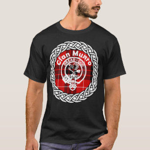 Camiseta Munro Scottish Clan Surname sobrenome tartan crest