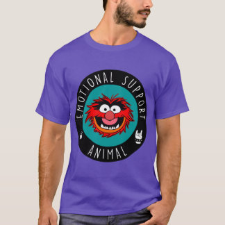 Camiseta Muppets Animal Suporte Emocional Animal Baterista 