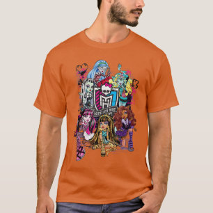 Camiseta Mural de Grafite de Ex-Alunos do Monster High meni