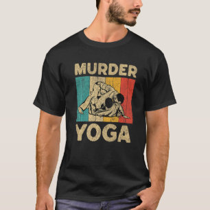 Camiseta Murder Yoga BJJ Vintage Jiu Jitsu Brasileiro