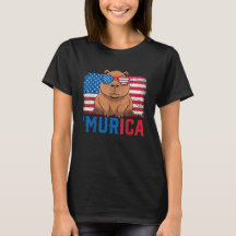 Murica Capybara USA Flag Sunglass Patriotic