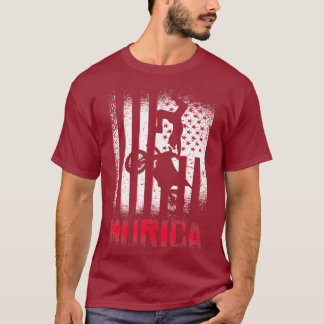 Camiseta Murica Flag Motocross Dirt Bike Offroad Giffe para