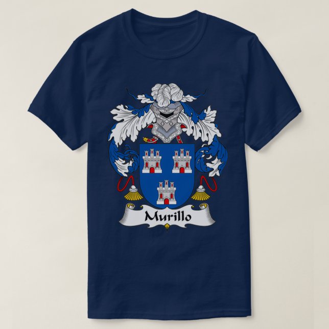 Camiseta Murillo Casaco da Guarda Familiar de Armas (Frente do Design)