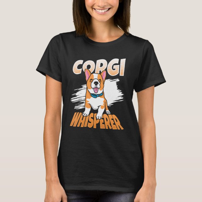 Camiseta Murmurador de Corgi Cachorro Welsh Corgi (Frente)