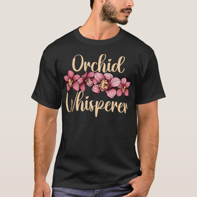 Camiseta Murmurador de Orquídea Engraçado Orquídea (Frente)