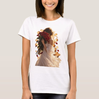 Camiseta Murmurios de Rosas Vermelhas