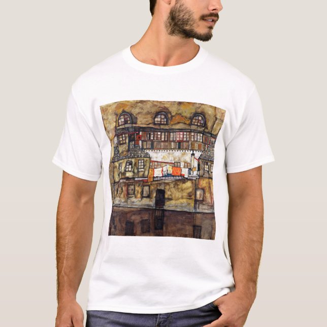 Camiseta Muro de Egon Schiele House no rio (Frente)