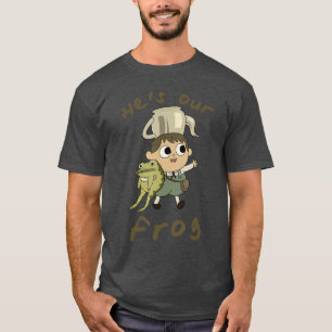 Camiseta Muro de Jardim Superior Ele É Nosso Sapo Fofo Cott