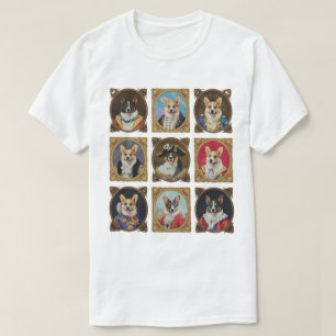 Camiseta Muro do Museu Vintage, Retratos de Cachorro Hilari