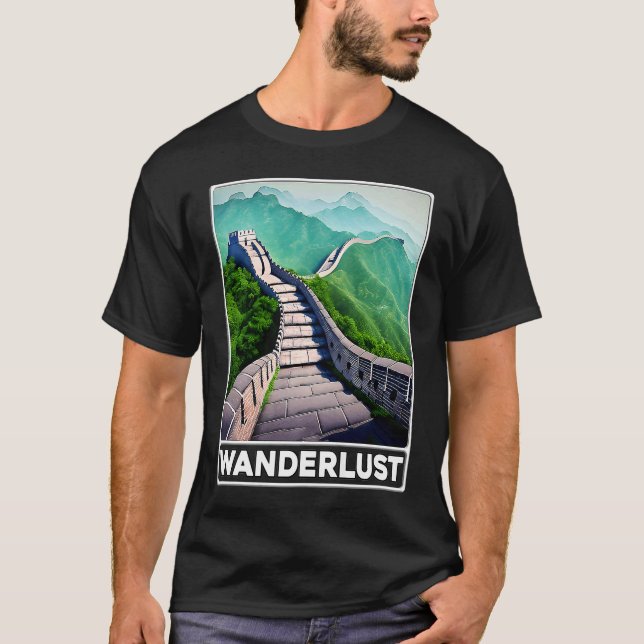 Camiseta Muro excelente da China Wanderlust (Frente)