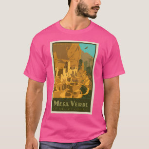 Camiseta Muro Minimalista do Parque Nacional Mesa Verde