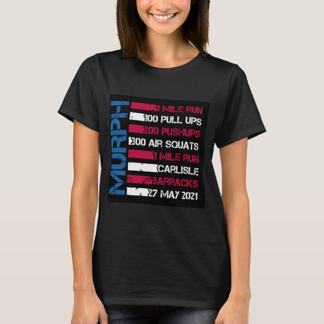 Camiseta Murph 2021 American Workout Challenge Memorial Day (Frente)