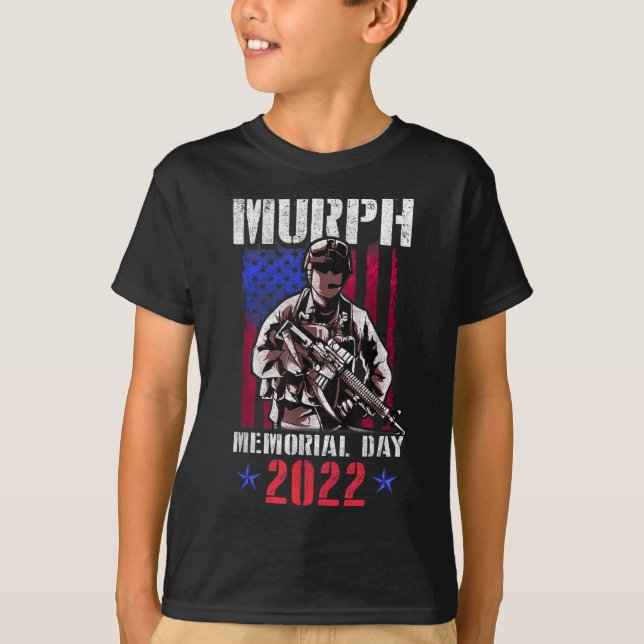 Camiseta Murph 2022 Workout Challenge Memorial Americano (Frente)