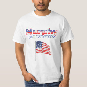 Camiseta Murphy para o design patriótico da bandeira