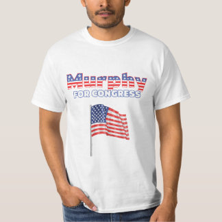 Camiseta Murphy para o design patriótico da bandeira