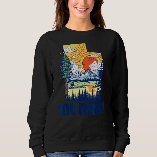 Camiseta Murray Utah State Pride Mountain Retro (Frente)