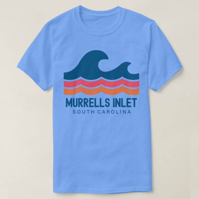 Camiseta Murrells Inlet South olina Vintage Wave (Frente do Design)