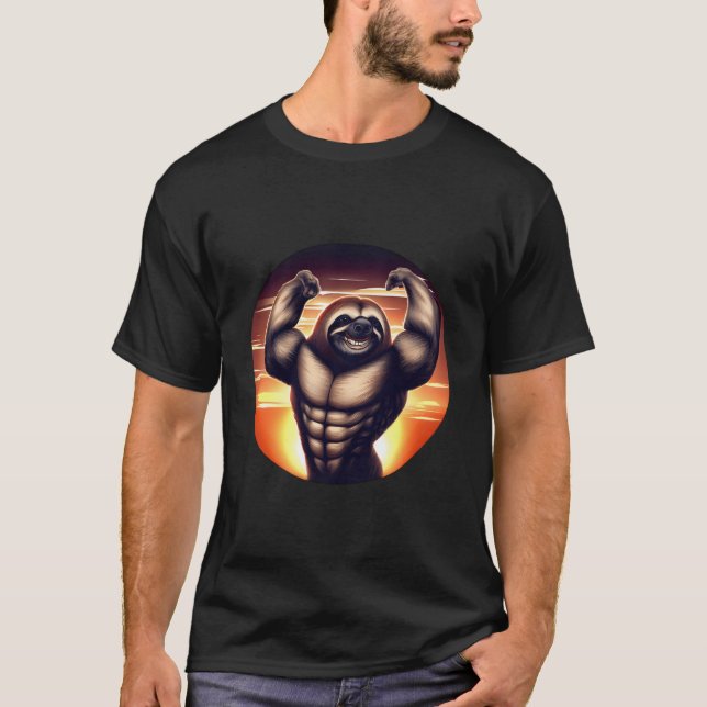 Camiseta Musclbound Sloth (Frente)