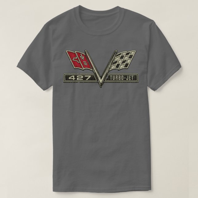 Camiseta Muscle Car 427 TurboJet 1966 (Frente do Design)