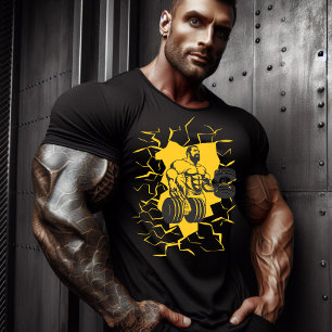 Camiseta Muscle Fusion Bodybuilder Graphic Art