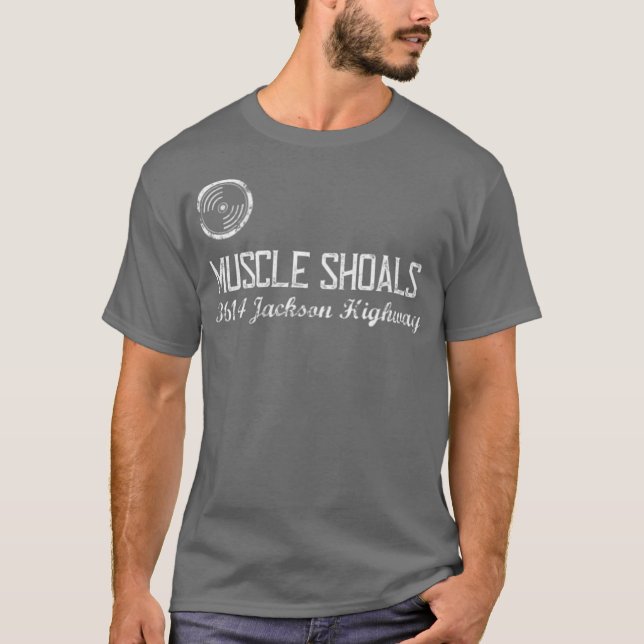 Camiseta Muscle Shoals Alabama 3614 Jackson Highway Music (Frente)