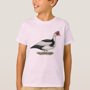 Camiseta Muscovy Drake Pied preto
