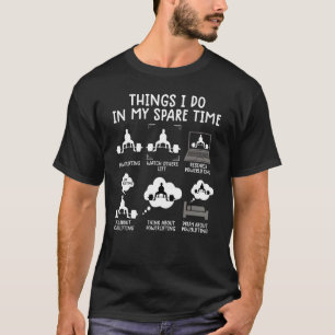 Camiseta Musculação coisas que faço no meu tempo livre