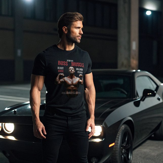 Camiseta Muscular Do Chefe - Modo Bastão (Criador carregado)