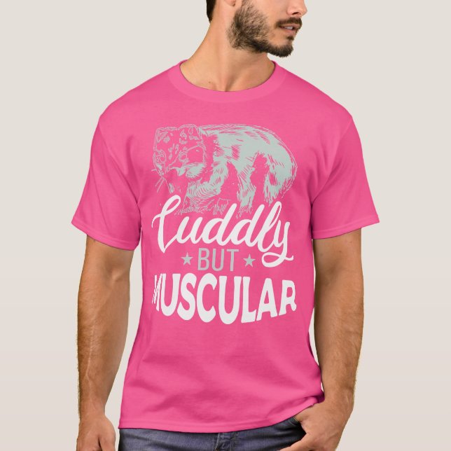 Camiseta Muscular Wombat Funny Loves Wombat (Frente)