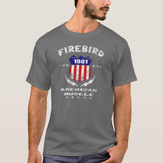 Camiseta Músculo 1981 americano de Firebird v3 (Frente)