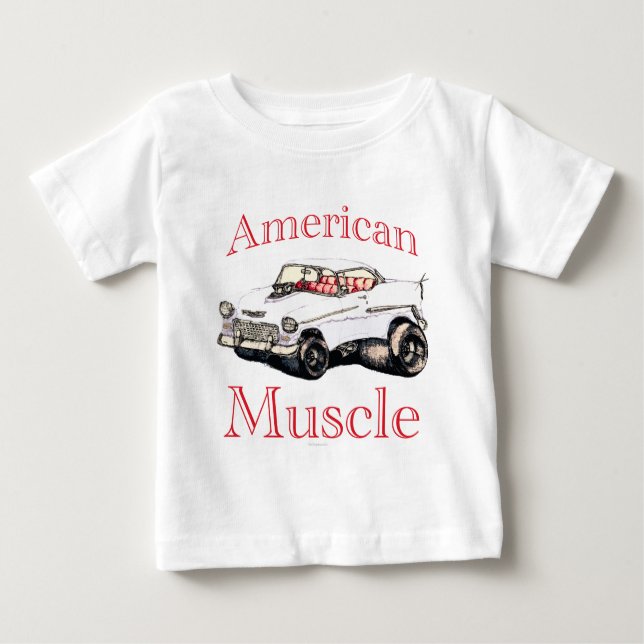 Camiseta músculo 55 americano chevy (Frente)