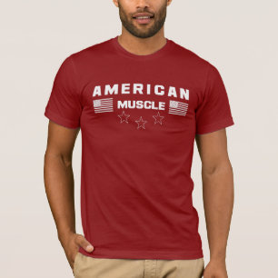 Camiseta Músculo Americano Bandeiras Americanas Músculo fit