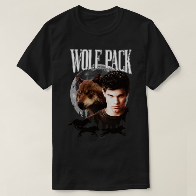 Camiseta Músculo das raparigas Saga Jacob Wolf Pack (Frente do Design)