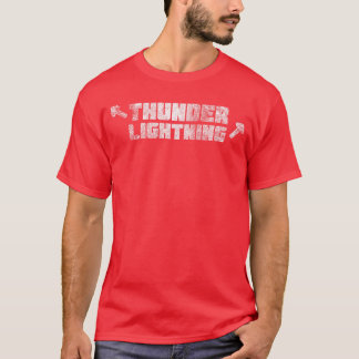 Camiseta Músculo de Trovão e Relâmpago e Treino retrô