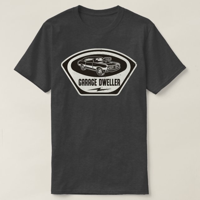 Camiseta Músculo Mecânico Automático do Garage Dweller (Frente do Design)