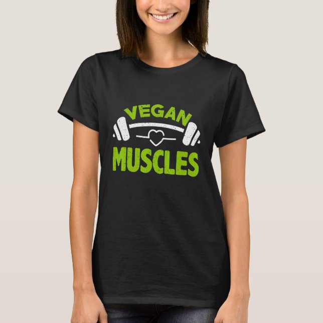Camiseta Músculo Vegan Para Vegan E Vegetariano (Frente)
