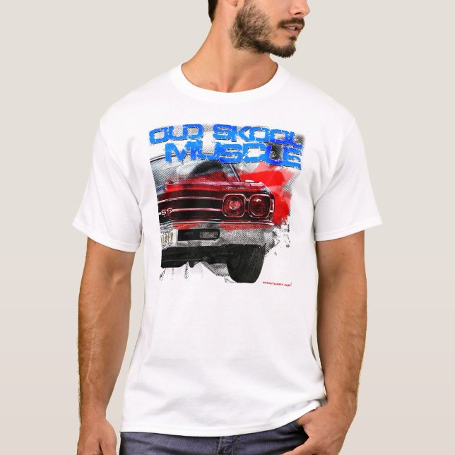 Camiseta Músculo velho de Chevrolet Chevelle Skool (Frente)