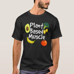 Camiseta Músculos Baseados em Plantas Malhação de Vegan