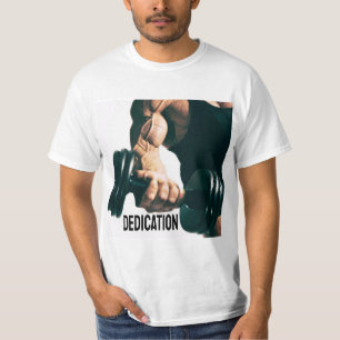 Camiseta Músculos de Workout Motivacional de Dedicação