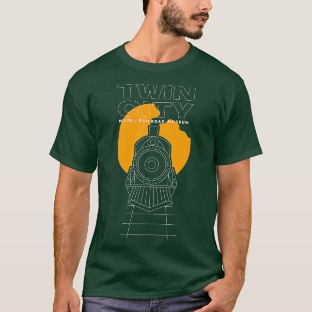 Camiseta Museu da Estrada de Ferro Modelo de Cidade Gêmea (Frente)