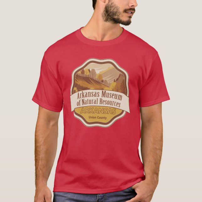 Camiseta Museu de Recursos Naturais do Arkansas1 (Frente)