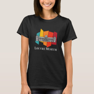 Camiseta Museu do Louvre Retro de Paris O Amor na França