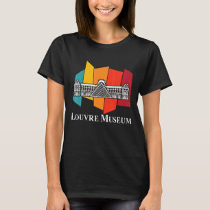Camiseta Museu Louvre Retro De Paris O Amor Na França