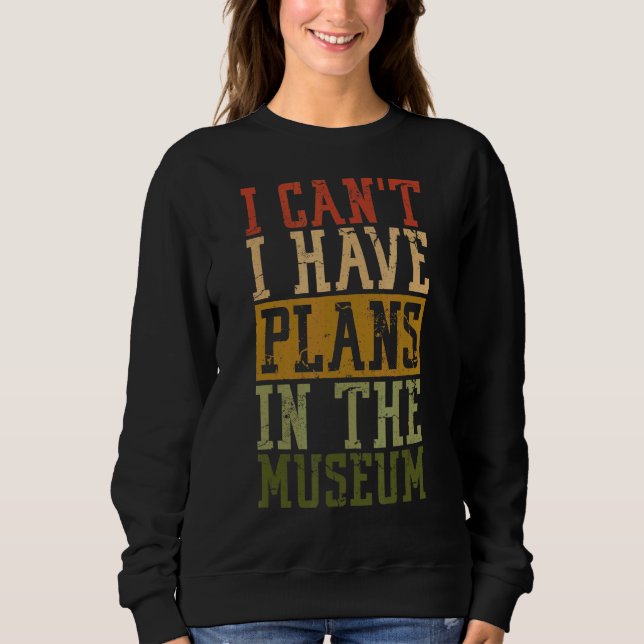 Camiseta Museu Pun Eu não posso ter planos no Museu (Frente)