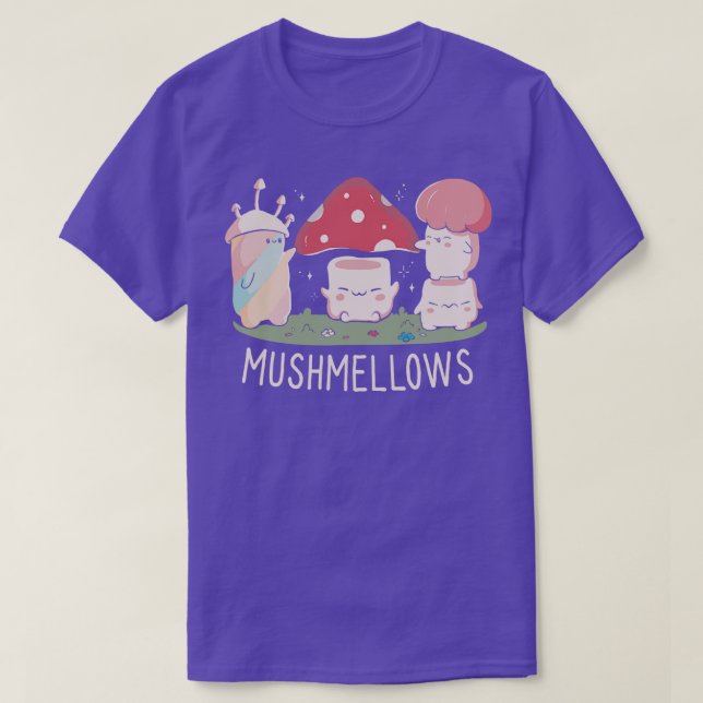 Camiseta Mushmellows Kawaii Fungi por Tobe Fonseca (Frente do Design)