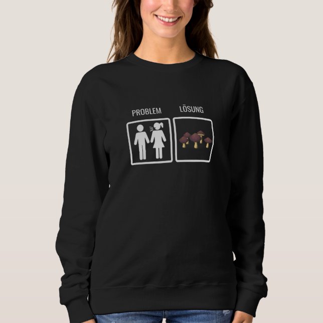 Camiseta Mushroo de Soluções Problemáticas de Coleta de Cog (Frente)