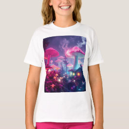 Camiseta Mushroom Bungalow Neon & Space Easter Bunny neon